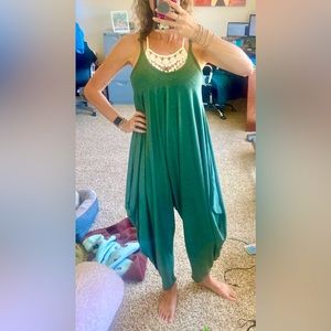 Brand new, super soft, sage green romper